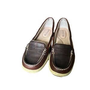 Sperrys Top Siders Women’s Size 6.5, Tan And Brown Boat Shoe